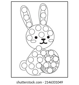 Osterdotmarkierungsseiten für Kinder