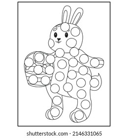 Easter Dot Marker Coloring pages for kids