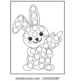 Easter Dot Marker Coloring pages for kids