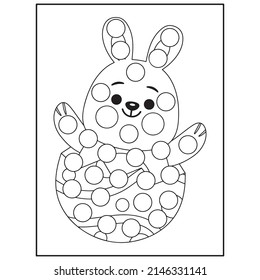 Easter Dot Marker Coloring pages for kids