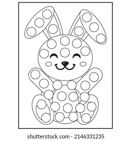 Easter Dot Marker Coloring pages for kids