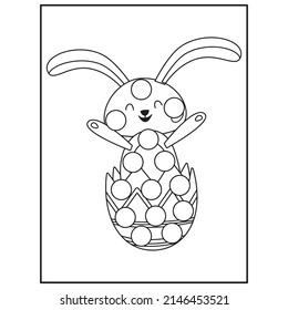 Easter Dot marker Coloring pages for kids