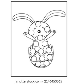 Easter Dot marker Coloring pages for kids