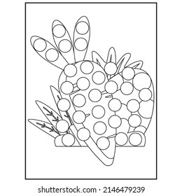 Páginas de color del marcador de puntos de Pascua para niños