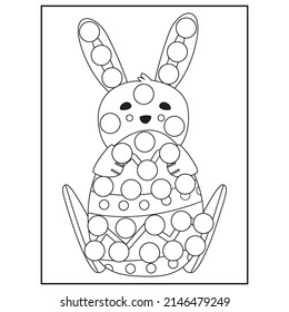 Easter Dot Marker Coloring pages for kids