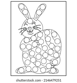 Easter Dot Marker Coloring pages for kids