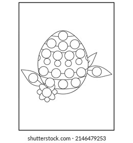 Easter Dot Marker Coloring pages for kids