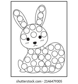 Easter Dot Marker Coloring pages for kids