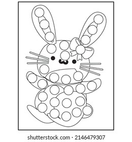 Easter Dot Marker Coloring pages for kids
