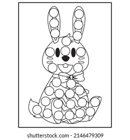 Easter Dot Marker Coloring pages for kids