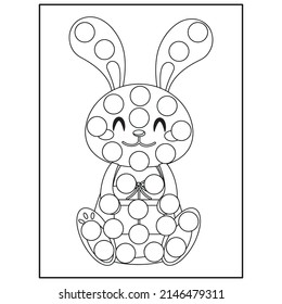 Easter Dot Marker Coloring pages for kids