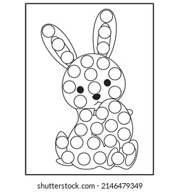 Easter Dot Marker Coloring pages for kids
