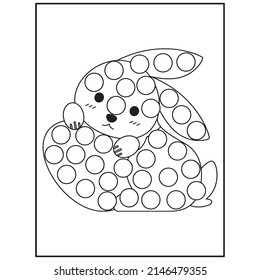 Easter Dot Marker Coloring pages for kids