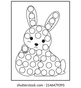 Easter Dot Marker Coloring pages for kids