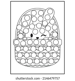 Easter Dot marker coloring pages for kids