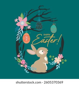 Easter Edition Card with rabbit icon