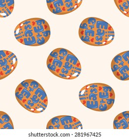 easter egg 10, cartoon seamless pattern background