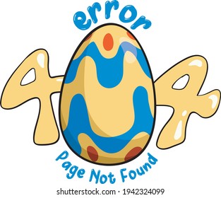 Easter Egg 404 Page Not Found Error Message