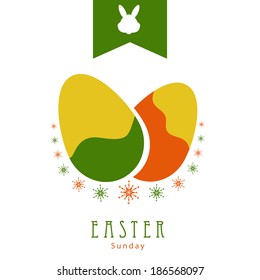 Easter Egg abstract Background for Easter Sunday.Eps10