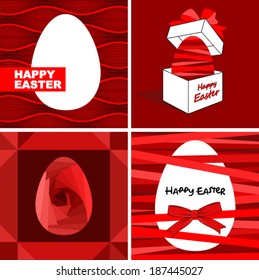 Easter egg with abstract pattern 