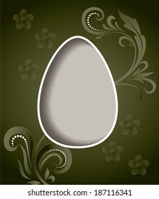 Easter Egg. Abstract Vector Background.