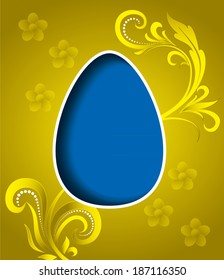 Easter Egg. Abstract Vector Background.