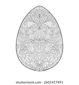 Easter egg antistress colouring book