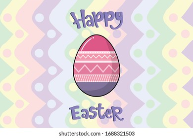 Carácter de ilustración de Huevo de Pascua