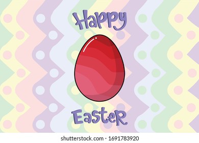 Carácter de ilustración de Huevo de Pascua