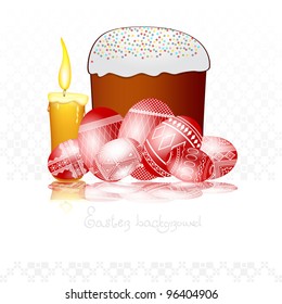 easter egg background cake