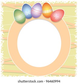 Easter egg background with copy space for your text (also available jpeg version)