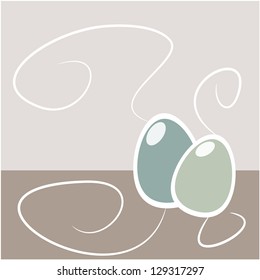 Easter egg background in the easter holiday concept illustration