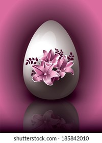 Easter Egg Background. Holiday Design.