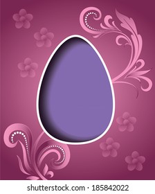 Easter Egg Background. Holiday Design.