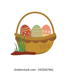 
Easter Egg Basket Flat Icon