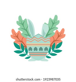 
Easter Egg Blue Garden Flat Icon