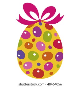 Easter Egg with Bow