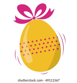 Easter Egg with Bow
