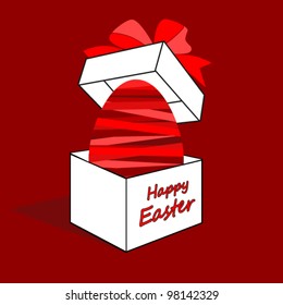 Easter egg in a box.