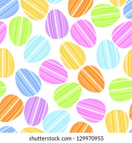 easter egg in bright strip