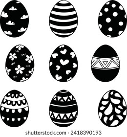 Easter egg bundle instant digital download eps