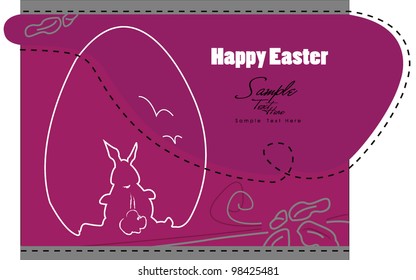 Easter egg bunny