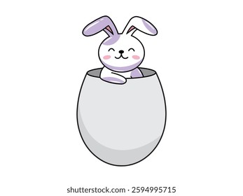 Easter Egg Bunny Background Illustration