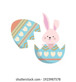 
Easter Egg Bunny Blue Flat Icon
