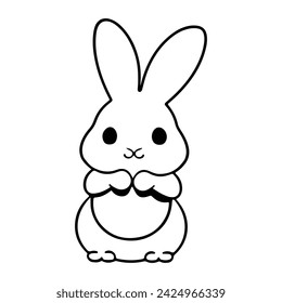 Easter egg with bunny ears, Easter egg with bunny ears vector illustration