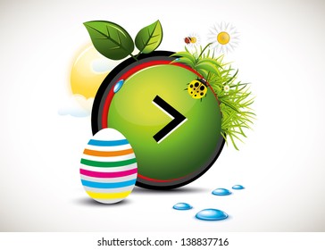 Easter Egg Button