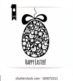 Easter egg card.