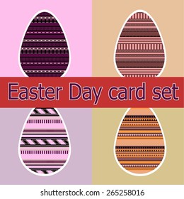 easter egg card vector.