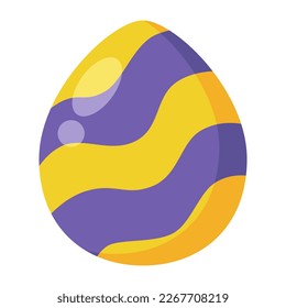 easter egg cartoon spring decoration icon.