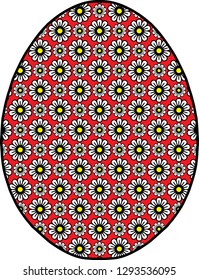 Easter egg chamomile joy holiday color